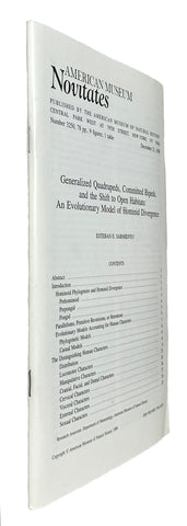 Generalized quadrupeds, committed bipeds, and the shift to open habitats: An evolutionary model of hominid divergence