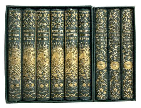 A History of British Birds, in 6 volumes [together with] A Natural History of the Nests and Eggs of British Birds, in 3 volumes, both in the original slipcases