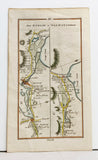 From Dublin to Galway & Ouchterard and to Birr by Frankford Antique Road Maps of Ireland