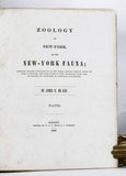 Zoology of New York or the New York Fauna, Part III: Reptiles and Amphibia + Part IV: Fishes, in 2 volumes (the rare hand-colored plate version)