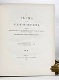 A Flora of the State of New-York, Comprising Full Descriptions of All the Indigenous and Naturalized Plants Hitherto Discovered in the State; with Remarks on Their Economical and Medicinal Properties, in 2 volumes (the hand-colored plate version)