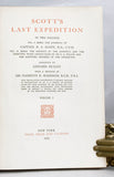 Scott's Last Expedition, in two volumes; Volume I: Being the journals of Captain Scott. Volume II: Being the reports of the journeys and the scientific work undertaken by Dr. E.A. Wilson and the surviving members of the expedition