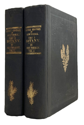 A Flora of the State of New-York, Comprising Full Descriptions of All the Indigenous and Naturalized Plants Hitherto Discovered in the State; with Remarks on Their Economical and Medicinal Properties, in 2 volumes (the hand-colored plate version)