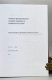 African Biogeography, Climate Change, & Human Evolution