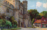 Set of ten vintage watercolor postcards from England