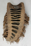 Hand-made carved bearded face in bamboo from southern China