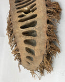 Hand-made carved bearded face in bamboo from southern China