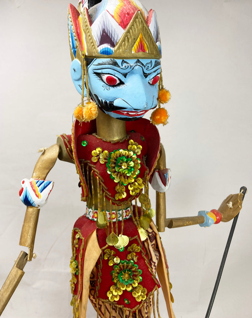 Java Puppet Doll Hand-made Wayang Golek Wooden Doll Puppet of Ramayana Rama from Java ...