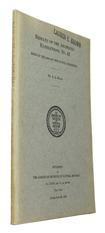 Results of the Archbold Expeditions No. 42: Birds of the 1936-1937 New Guinea Expedition