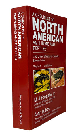 A Checklist of North American Amphibians and Reptiles, The United States and Canada: Volume 1 – Amphibians