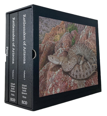 Rattlesnakes of Arizona, Vol. 1: Species Accounts and Natural History + Vol. 2: Conservation, Behavior, Venom, and Evolution + Book of Plates, housed in slipcase (special leatherbound limited edition)