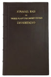 Joannis Raii de Variis Plantarum Methodis Methodis Dissertatio Brevis