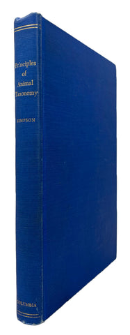 Principles of Animal Taxonomy