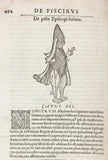 Libri de Piscibus Marinis, in quibus verae Piscium effigies expressae sunt + Universae aquatilium Historiae pars altera, cum veris ipsorum Imaginibus, two volumes in one (in late 19 century polished calf)