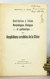 Contribution a l’etude Morphologique, Biologique et systematique des Amphibiens, Urodeles de la Chine
