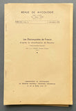 Les Discomycetes de France, 20 offprints published between 1932-1959 from the journals “Revue de Mycologie” and “Bull. Soc. Bot. Centre-Ouest.”