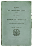 Catalogue of the Flora of Montana and the Yellowstone Natural Park